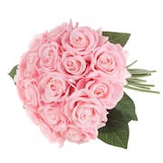 NATURE SPRING 18PC Artificial Rose Bundle (Pink) 320843EJY